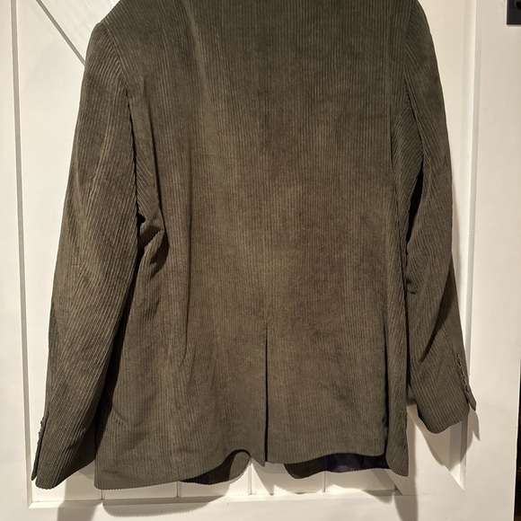 Men's Classic Corduroy Blazer in Olive - Picture 7 of 7